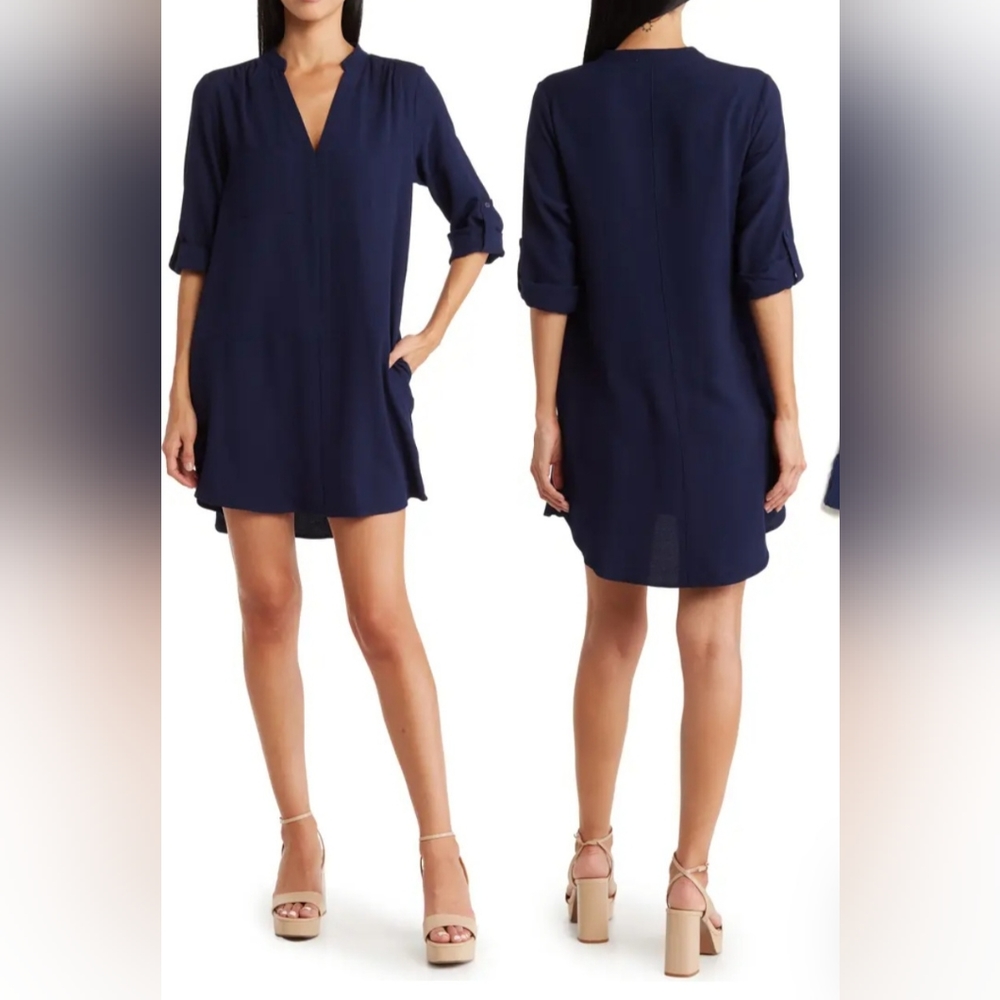 Lush tunic teal dress